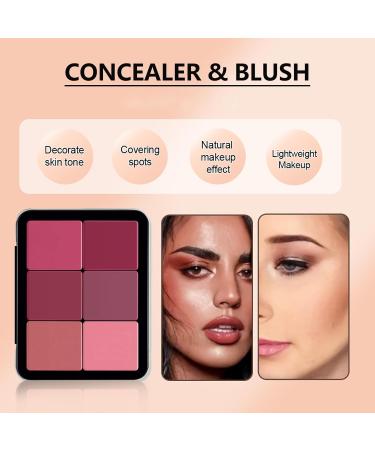 Professional Makeup Cream Contour Palette | 12 Color Concealer Set & Brush Gift for Women & Girls | Full Coverage Face Makeup - Buy Online on GoSupps.com