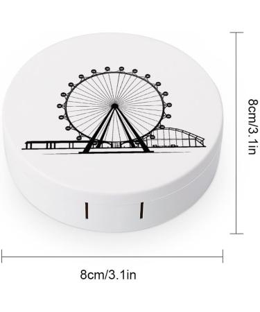 Buy Ferris Wheel Contact Lens Travel Kit - Portable & Cute Contact Lens Box with Mirror for Daily Outdoor Use - International Shipping Available - Buy Online on GoSupps.com