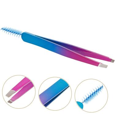 MERRYHAPY Stainless Steel Eyebrow Tweezers Eyebrow Tweezer with Brush Tweezers for Women Tweezers for Eyebrow Women Eyebrow Clip Beauty Tools Eyebrow Tool Beauty Accessories Brow Clips - Buy Online on GoSupps.com