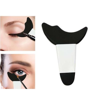 Stencils Tool Women Girls Eyelash Eyeshadow Auxiliary Guard Pads Make up Tools for Reusable Aid Tool black white handle - Buy Online on GoSupps.com