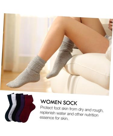 minkissy 5 Pairs Gel Ripstop Socks Silicone Socks Silicone Heel Pad Socks Women Sock Silicone Socks for Women Hard Skin Repair Socks Silicone Women Sock Stockinette Ladies Ankle Socks Spa - Buy Online on GoSupps.com
