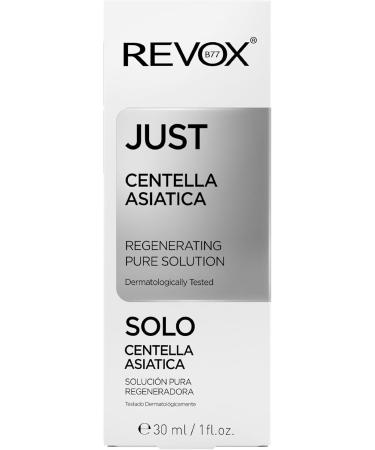 REVOX B77 - Just Centella Asiatica 30 ml Solution R g n rante Pure S rum Apaisant Visage Et Cou R g n re Apaise Et Hydrate La Peau Prot ge Et Renforce La Barri re Cutan e Tous Types De Peaux - Buy Online on GoSupps.com