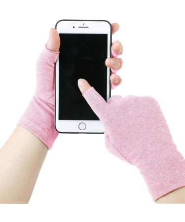 2 Pairs Arthritis Gloves for Women and Men - Pain Relief Compression Gloves for Rheumatoid & Osteoarthritis - Ideal for Typing and Daily Tasks - Pink - Buy Online on GoSupps.com