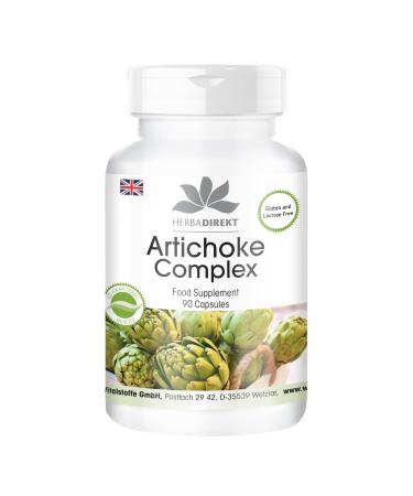 Artichoke Capsules - with stinging Nettle and Juniper Berry - Vegan - 90 Capsules | HERBADIREKT by Warnke Vitalstoffe