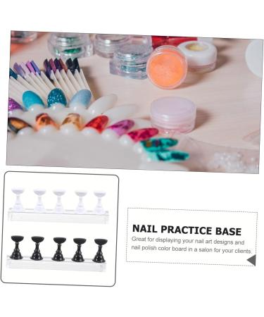 2 Sets Nail Holder Fingernail Display Stands Nail Tip Practice Holder Nail Art Practice Stands Nail Practice Stands Nail Stand Nail Practice Holder Acrylic Checkerboard Crystal - Buy Online on GoSupps.com
