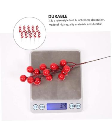 ABOOFAN 30 Pcs Christmas Red Fruit Decoration Artificial Berry Branches Berry Fruit Picks Artificial Berries Branches Christmas Berry Decorations Wedding Foam Banquet Artificial Flower - Buy Online on GoSupps.com