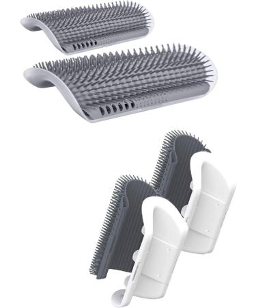 Cat Self Grooming Accessories | Cat Corner Brush with Catnip | Pets Corner Adhesive Rubbing Brush | Cat Accessories for Face and Body Rubs - Buy Online on GoSupps.com