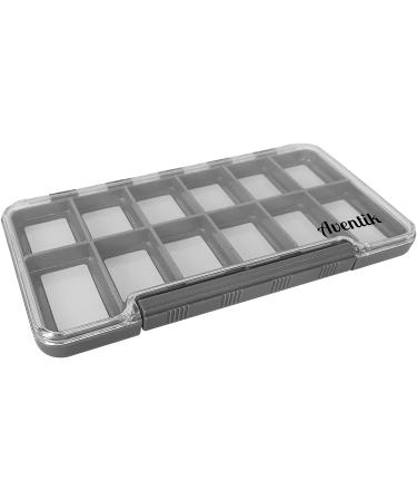 Waterproof Slim Fly Fishing Box with Magnetic Compartments - Grey (187X102X16mm) - Buy Online on GoSupps.com