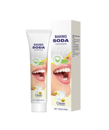 Baking Soda Toothpaste Whitening Toothpaste for Stain Removal and Freshening Breath Protects Gums Stains and Tartar Freshens Breath and Whitens Teeth