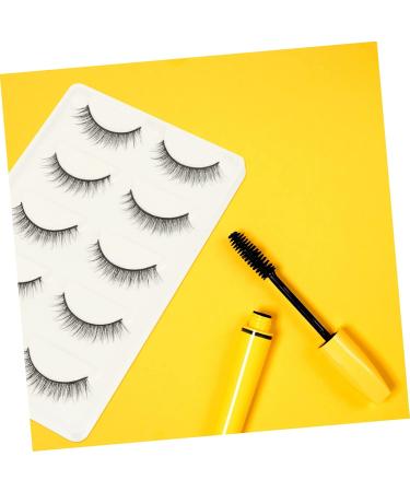 minkissy 15 Pairs Short Eyelash Fiber Makeup Eyelashes Dense Eyelashes Cosmetic Eyelashes Fluffy Volume Lashes False Eye Lashes Handmade Eyelashes Glue 6d Artificial Fiber Natural - Buy Online on GoSupps.com