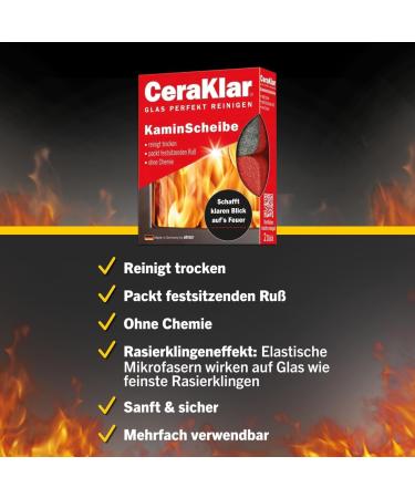 Abrazo Fireplace Set: 2 Cera Clear Disc Cleaner & 32 Java Lighter - Chemical-Free Cleaning for Grills & Fireplaces - Buy Online on GoSupps.com