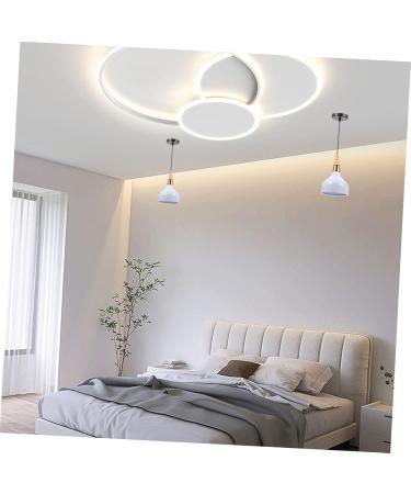Hemobllo Chandelier Lamp Shade Home Decor Astetic Room Decor Decorative Ceiling Light Dining Table Household White 15X22CM - Buy Online on GoSupps.com