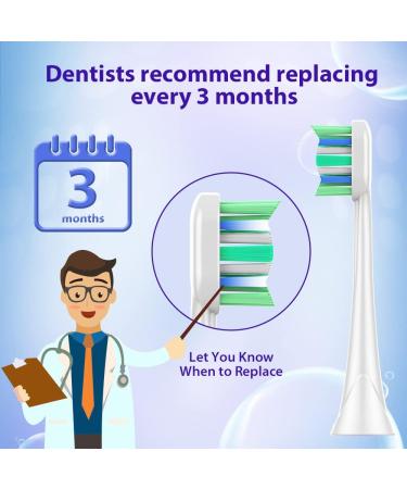 NEDIFON Replacement Toothbrush Heads for Philips Sonicare - Pack of 8 Medium to Soft Electric Brush Head Refills for DiamondClean, ProtectiveClean, EasyClean 4100, 5100, 6100 HX6250 - Buy Online on GoSupps.com