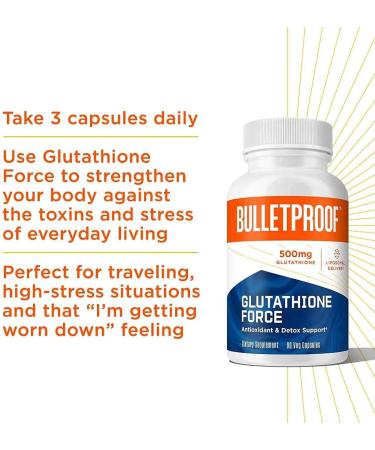 Bulletproof Immunity Bundle: Immune Complex & Glutathione Force - Antioxidants Vitamin C and Elderberry (90 Capsules each) - Buy Online on GoSupps.com