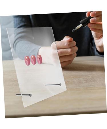 HAPINARY Nail Display Board Manicure Display Rack Nail Work Display Rack Nail Art Display Rack Nail Tips Display Holder Magnetic Nail Art Display Board Manicure Showing Board Manicure Tool 20x16cm Transparent - Buy Online on GoSupps.com