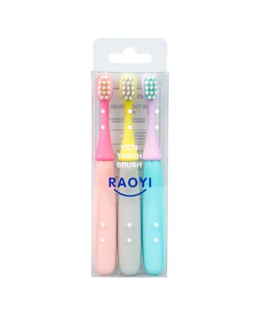 3 PCs Children Kids Toothbrush Cartoon Handle Teeth Brush Oral Care Toothbrush Health Children's Tooth Brush
