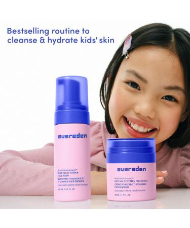 Evereden Kids Routine Bundle & Non-Toxic Lip Gloss - Happy Hair Duo Detangling Kids Shampoo and Conditioner + Happy Face Duo Face Wash for Kids and Multi-Vitamin Kids Face Cream + Tinted Lip Gloss - Buy Online on GoSupps.com