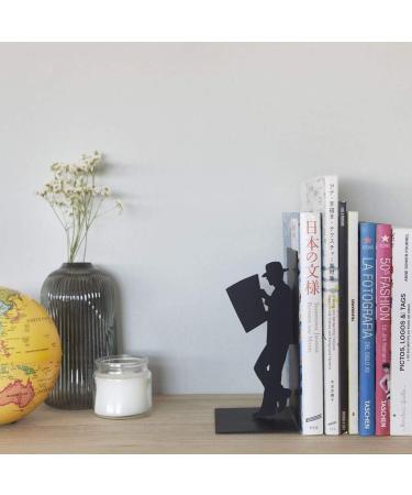 Buy Balvi The Reader Black Metal Bookend - Unique Design for Book Lovers | International Shipping Available - Buy Online on GoSupps.com