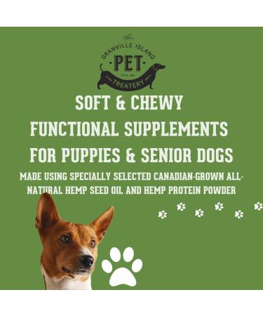 The Granville Island Pet Treatery Soft & Chewy Supplement Calming Supplement for Dogs Perfect Hemp Based Supplement for Puppies & Senior Dogs Made in Canada Beef (For Calming) - Buy Online on GoSupps.com