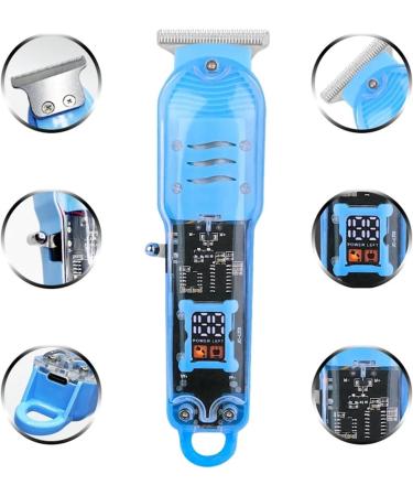 Razors Transparent Hair Clipper Set - Men's Electric Shaver & Clippers (Red) for Precision Shaving | Ideal Gift for Boyfriends - Buy Online on GoSupps.com
