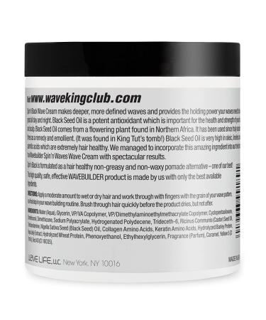 Wave King x Wavebuilder Spin'n Black Seed Oil Wave Cream - Buy Online on GoSupps.com