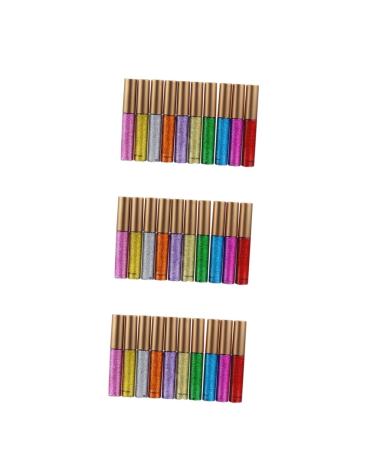 Beavorty 30 Pcs Eyeliner Pencil Liquid Eyeliner Liquid Eyeshadow Glitter Eyeshadow Eye Shadow Flash Set 1 count (Pack of 1) Assorted Colorx3pcs