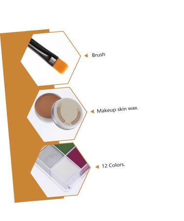 Buy MERRYHAPY Scar Makeup Tools | Fake Blood & Skeleton Face Kit for Halloween & Parties - Buy Online on GoSupps.com