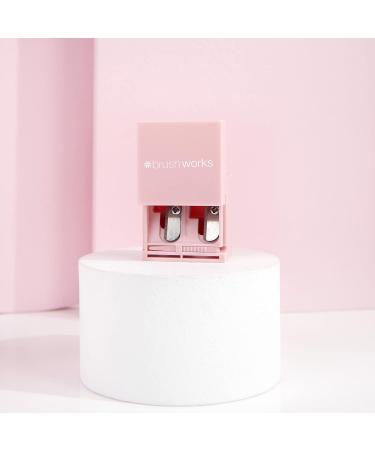 Brushworks Sharpener Duo - Dual Precision Eyeliner & Lip Pencil Sharpener for Perfectly Defined Makeup - Buy Online on GoSupps.com