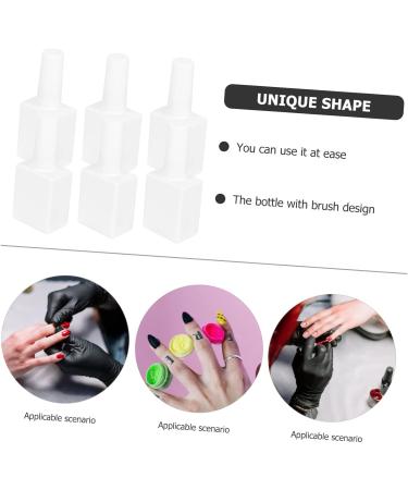 Healvian 24 Pcs Empty Nail Polish Bottle Gel Nailpolish Empty Bottle Gel Nail Polish Nail Bottle White Glass - Buy Online on GoSupps.com