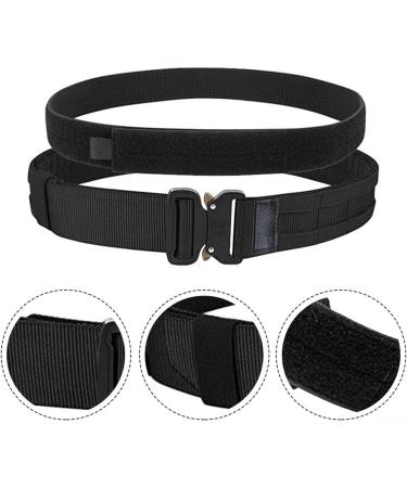 Zoegneer Nylon Adjustable Tactical Double Layer Military Training Belt | Durable Waist Belt for Tools & Bags - Buy Online on GoSupps.com