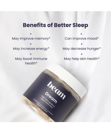 Beam Dream Sleep Capsules L-Theanine Apigenin Reishi and Magnesium Third Party Tested Natural Sleep Aid & Sleep Supplement for Deep Sleep Relaxation and Recovery Sleep Support 30 Servings - Buy Online on GoSupps.com