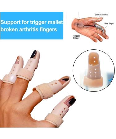 5-Piece Plastic Finger Splint Set | Finger Brace & Stabilizer for Broken Fingers Arthritis & Knuckle Support - Buy Online on GoSupps.com