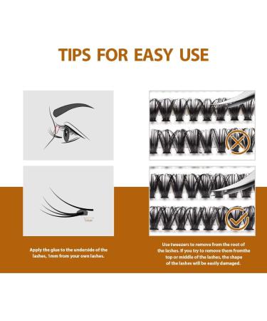 D Curl Individual Cluster Lashes 240 Clusters - DIY Eyelash Extensions - 30D-0.07D 9-16 Mix - Buy Online on GoSupps.com