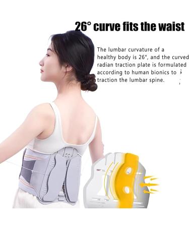 Forve Lumbar Support Belt - 26 Bionic Traction 360 3D Support & Integrated Cord Strain for Sciatica & Herniated Disc - XL Size - Buy Online on GoSupps.com