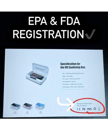 Portable UV Light Sanitizer Box - USA EPA Approved UVC Cleaner for Phones & Travel - Kill 99.9% of Germs by Savvy Beauty - Buy Online on GoSupps.com