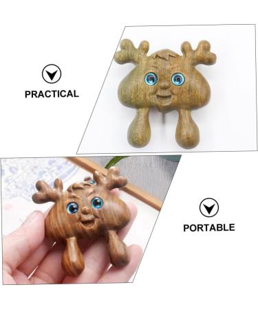 Coheali Green Sandalwood Nasal Scratch Snail Eye Acupuncture Massager - Meridian Foot & Eye Massage Device - Buy Online on GoSupps.com