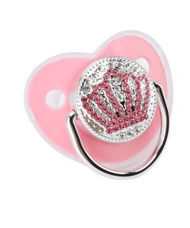Shop Bling Bling Baby Pacifier - Rhinestone Crown BPA-Free Silicone Size M for 6-18 Months (Pink) - Buy Online on GoSupps.com