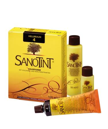 x Sanotint hair colour No. 4 light brown 2 x 125 ml