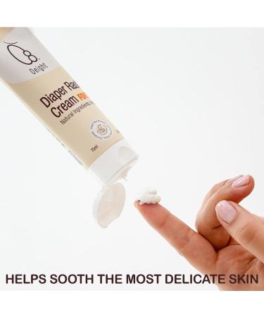 Oeight Diaper Rash Cream with Zinc, Calendula, Olive Oil, Castor Seed Oil, and Pro-Vitamin B5 - 100% Natural Ingredients for Preventing Diaper Rash and Skin Irritation - Buy Online on GoSupps.com