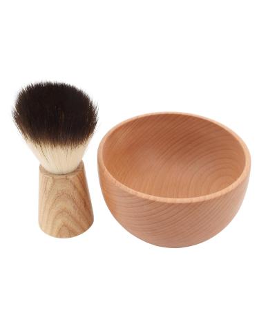 Premium Shaving Brush Set for Men - Wooden Synthetic Bristles for Smooth Lather | Lightweight & Portable - Buy Online on GoSupps.com