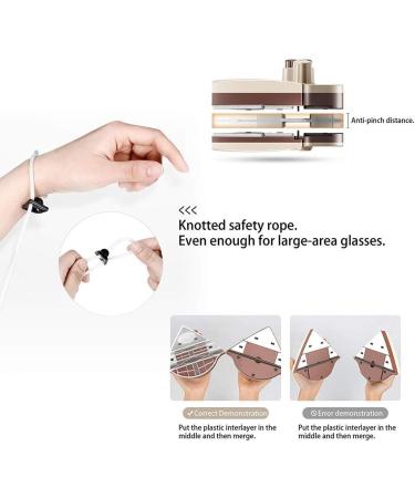 Grey Double-Sided Wipe Sided Magnetic Glass Wiper Cleaner Adjustable Glazed Windows Thickness Window Cleaner - Buy Online on GoSupps.com