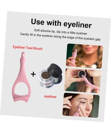 MAGICLULU 2pcs Eyeliner Auxiliary Artifact Eyeshadow Tools Sheild Silicone Eyeliner Tool Miss Yerkes Cosmetic - Buy Online on GoSupps.com