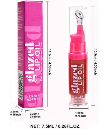  Generisch Tinted Lip Oil - 7.5 ml - Long-lasting softness - Nourishing and glossy lipstick - Moisturizing for outdoor activities or - Buy Online on GoSupps.com