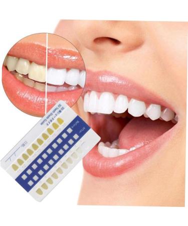 Buy Gatuida Tooth Color Card - 20-Piece Bleached Shade Guide for Accurate Color Matching | PVC Metric Hooded Delivery | Ideal for Dental Professionals & Patients - Buy Online on GoSupps.com