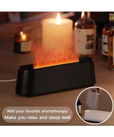 300ML Flame Diffuser Quiet 5-in-1 Premium Humidifier Upgraded 7 Flame Colors Aromatherapy Essential Oil Diffuser with Remote Control for Bedroom Office Home Yoga (Black) - Buy Online on GoSupps.com