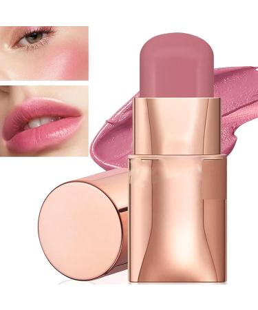 3 in 1 Lip and Cheek Tint Waterproof Lightweight Cream Buildable Blush Stick Multi-Use Lip Cheek Tint for Cheek Makeup (06) - Buy Online on GoSupps.com