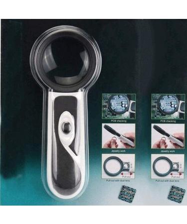 Magnifier with Led Lights - Magnifying Glass with 5X Magnification Diopter - Ideal for Reading Jewelry Watch Repair - Ergonomic Handle for Comfortable Grip - Lightweight Portable - Buy Online on GoSupps.com