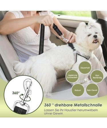 Slowton Dog Harness with Seat Belt - Breathable Latex Puppy Harness for Car Safety Perfect for Everyday Sports (Black Medium) - Buy Online on GoSupps.com