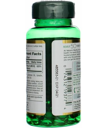 Nature's Bounty Vitamin D-5000 IU Softgels Maximum Strength 150 ea ( Pack of 2) - Buy Online on GoSupps.com