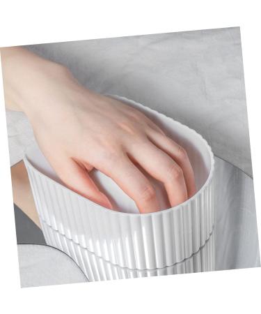 minkissy Manicure Hand Soak Bowl Nail Tools Nail Art Tools Manicure Hand Bowl Manicure Tools Nail Soak Bowl Nail Art Supplies Gel Nail Polish Nail Soak off Bowl Acrylic White Manual Remover - Buy Online on GoSupps.com